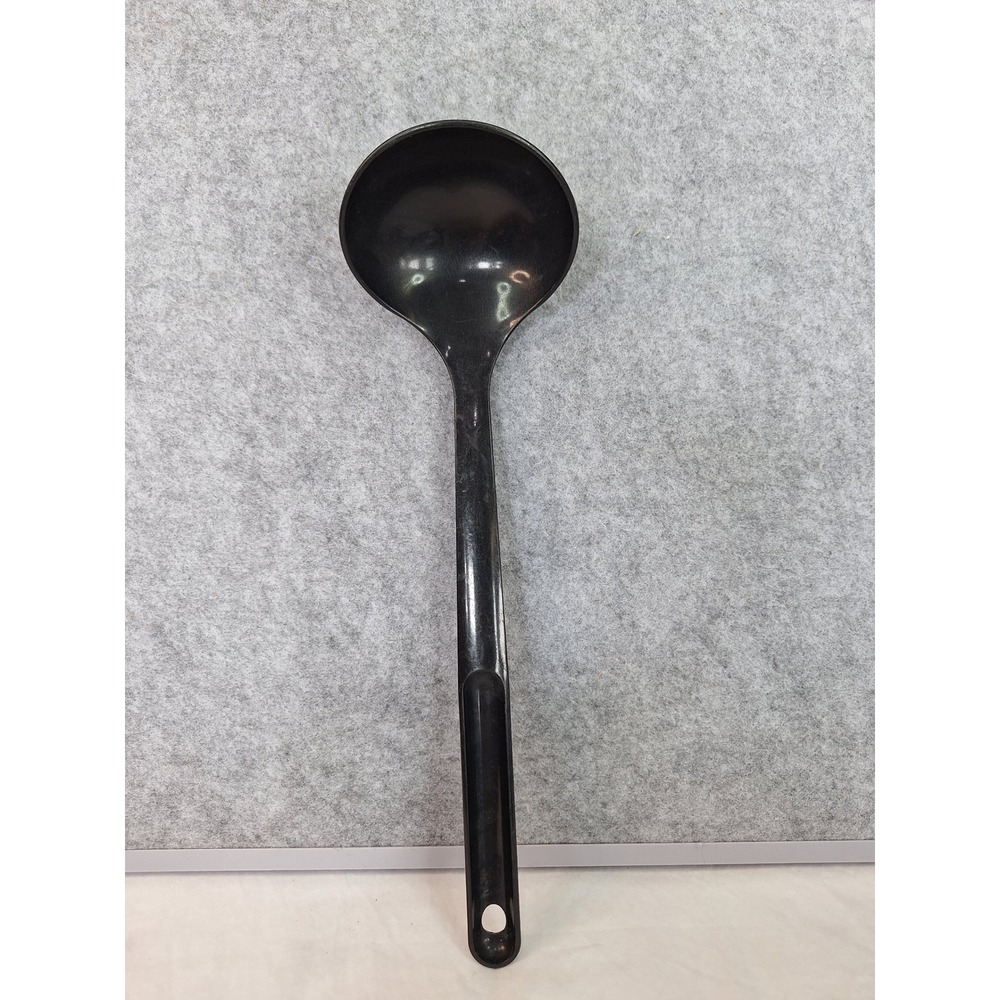 Tupperware Black Plastic Soup Ladle 1916-7 Kitchen Serving Spoon 12 Inch